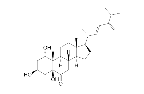 GIBBEROKETOSTEROL_B;24-METHYLEN-ECHOLEST-22-E-EN-1-ALPHA,3-BETA,5-BETA-TRIOL-6-ONE