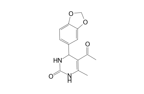 5-Acetyl-4-(1,3-benzodioxol-5-yl)-6-methyl-3,4-dihydro-2(1H)-pyrimidinone
