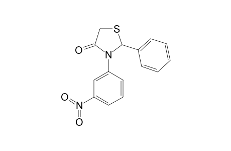 3-(3-nitrophenyl)-2-phenyl-1,3-thiazolidin-4-one