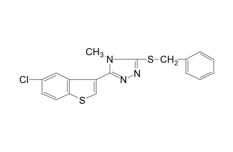 3-(benzylthio)-5-(5-chlorobenzo[b]thien-3-yl)-4-methyl-4H-1,2,4-triazole
