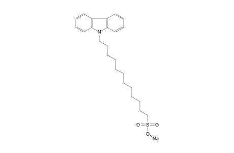 carbazole-9-dodecanesulfonic acid, sodium salt