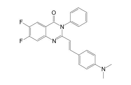 2-[(E)-2-(4-Dimethylamino-phenyl)-vinyl]-6,7-difluoro-3-phenyl-3H-quinazolin-4-one