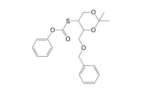 2,2-Dimethyl-4-[(benzyloxy]methyl]-1,3-dioxan-5-yl (phenoxy)methanethioate