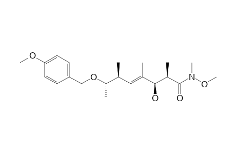 (E)-(2R,3R,6S,7S)-3-Hydroxy-7-[(4-methoxybenzyl)oxy]-N-methoxy-N,2,4,6-(tetramethyl)oct-4-enamide