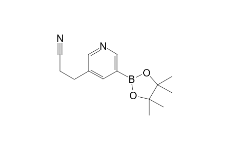 3-(5-(4,4,5,5-Tetramethyl-1,3,2-dioxaborolan-2-yl)pyridin-3-yl)propanenitrile