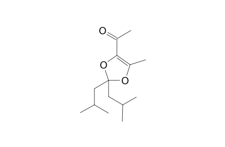 1-Acyl-2-methyl-4,4-diisobutyl-3,5-dioxacyclopent-1-ene