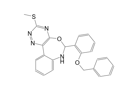 6-[2-(benzyloxy)phenyl]-3-(methylsulfanyl)-6,7-dihydro[1,2,4]triazino[5,6-d][3,1]benzoxazepine