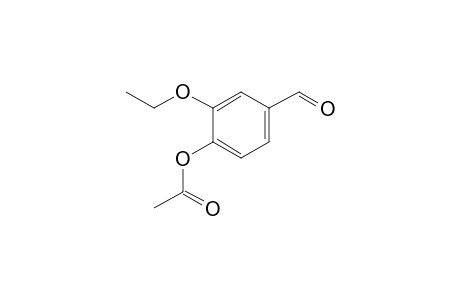 Benzaldehyde, 4-(acetyloxy)-3-ethoxy-