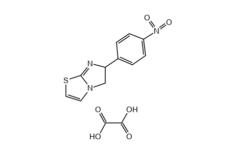 5,6-dihydro-6-(p-nitrophenyl)imidazo[2,1-b]thiazole, oxalate
