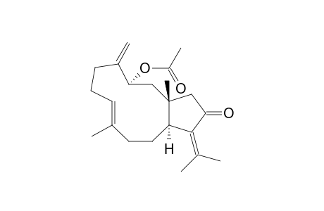 3-(R*)-ACETOXY-13-KETO-1-(R*),11-(S*)-DOLABELL-4-(16),7-(E),12-(18)-TRIENE