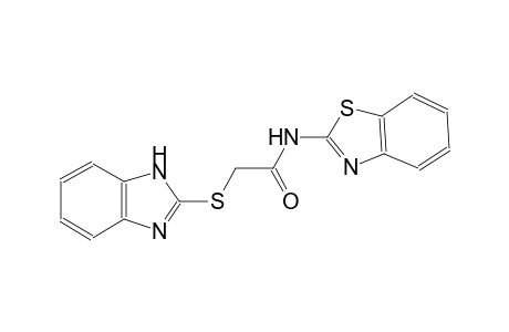 2-(1H-benzimidazol-2-ylsulfanyl)-N-(1,3-benzothiazol-2-yl)acetamide