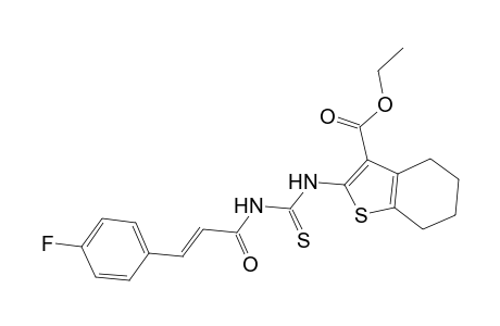 2-[[(E)-3-(4-fluorophenyl)acryloyl]thiocarbamoylamino]-4,5,6,7-tetrahydrobenzothiophene-3-carboxylic acid ethyl ester