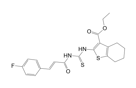 2-[[(E)-3-(4-fluorophenyl)acryloyl]thiocarbamoylamino]-4,5,6,7-tetrahydrobenzothiophene-3-carboxylic acid ethyl ester