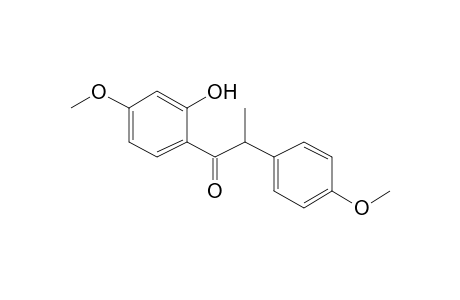 1-(2-HYDROXY-4-METHOXYPHENYL)-2-(4-METHOXYPHENYL)-PROPAN-1-ONE;4-O-METHYLANGOLENSIN