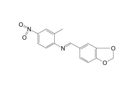4-nitro-N-piperonylidene-o-toluidine