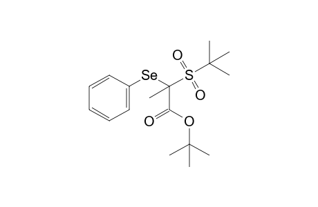 2-(tert-butylsulfonyl)-2-(phenylseleno)propionic acid, tert-butyl ester