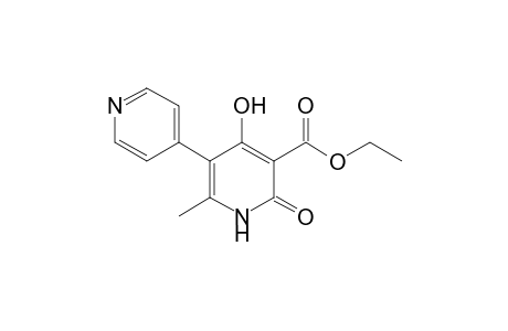 3-(Ethoxycarbonyl)-4-hydroxy-6-methyl-5-(4'-pyridyl)-2(1H)-pyridinone