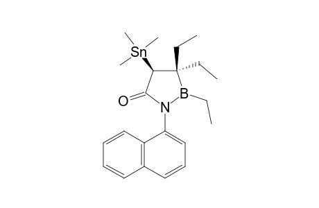 2,3,3-TRIETHYL-1-(1-NAPHTHYL)-4-TRIMETHYLSTANNYL-1,2-AZABOROL-5-ONE;ISOMER_1