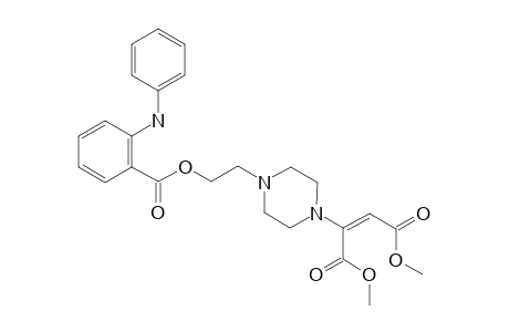 1-[(E)-1,2-(Dimethoxycarbonyl)ethen-1-yl]-4-[2-(2-(phenylamino)benzoyloxyl)eth-1-yl]piperazine