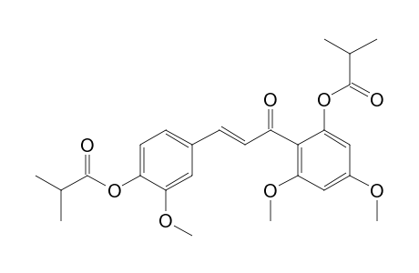 4,2'-Dihydroxy-3,4',6'-trimethoxychalcone, bis(2-methylpropionate)