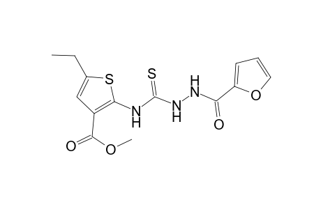 Methyl 5-ethyl-2-({[2-(2-furoyl)hydrazino]carbothioyl}amino)-3-thiophenecarboxylate