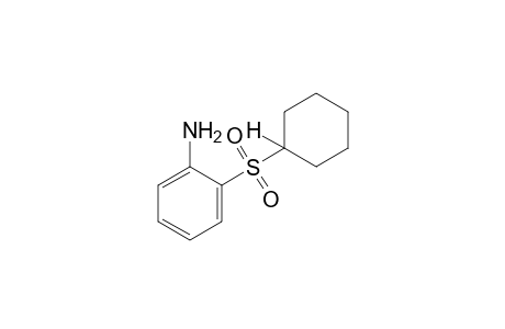 o-(cyclohexylsulfonyl)aniline