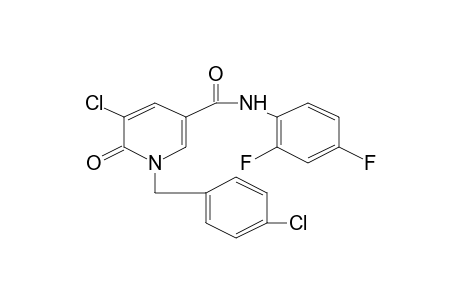 5-CHLORO-1-(p-CHLOROBENZYL)-2',4'-DIFLUORO-1,6-DIHYDRO-6-OXO-NICOTINANILIDE