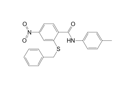 2-Benzylsulfanyl-4-nitro-N-p-tolyl-benzamide