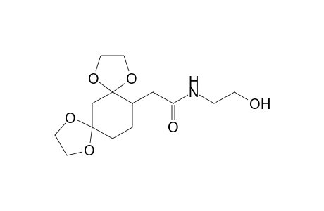 N-(2-Hydroxyethyl)-2-(1,4,8,11-tetraoxadispiro[4.1.4.3]tetradec-12-yl)acetamide