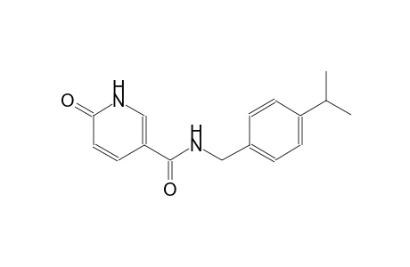 3-pyridinecarboxamide, 1,6-dihydro-N-[[4-(1-methylethyl)phenyl]methyl]-6-oxo-