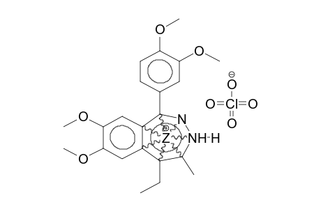 1-(3,4-DIMETHOXYPHENYL)-7,8-DIMETHOXY-5-ETHYL-4-METHYL-5H-2,3-BENZODIAZEPINE HYDROPERCHLORATE