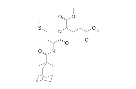 Glutamic acid, N-[N-(1-adamantylcarbonyl)-L-methionyl]-, dimethyl ester, L-