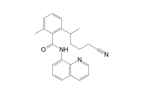 2-(5-cyanopentan-2-yl)-6-methyl-N-(quinolin-8-yl)benzamide