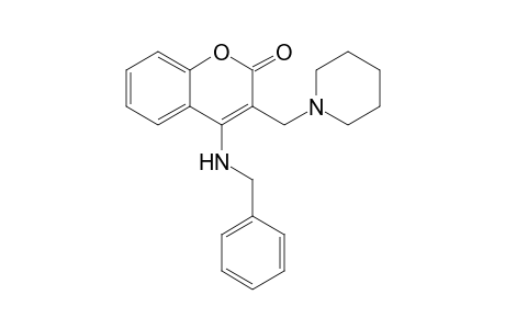 4-(Benzylamino)-3-(piperidinomethyl)coumarin