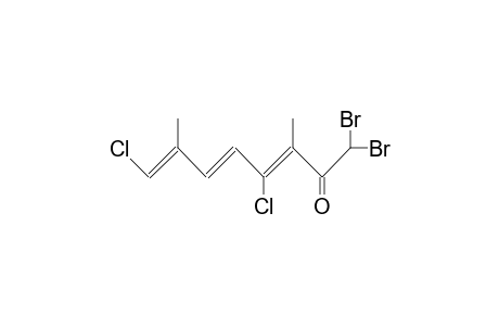 1,1-DIBROMO-4,8-DICHLORO-3,7-DIMETHYL-3,5,7-OCTATRIEN-2-ONE