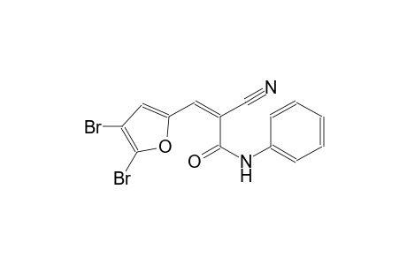 (2Z)-2-cyano-3-(4,5-dibromo-2-furyl)-N-phenyl-2-propenamide