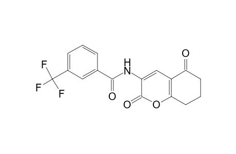 N-(2,5-DIOXO-5,6,7,8-TETRAHYDRO-2H-1-BENZOPYRAN-3-YL)-alpha,alpha,alpha-TRIFLUORO-m-TOLUAMIDE
