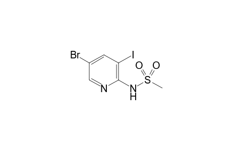 N-(5-Bromo-3-iodopyridin-2-yl)methanesulfonamide