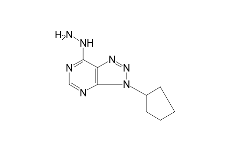 3-cyclopentyl-7-hydrazino-3H-v-triazolo[4,5-d]pyrimidine