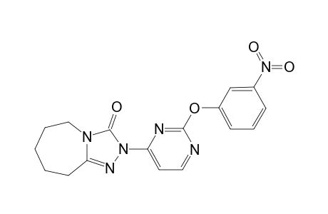 2-[2'-(3"-Nitrophenoxy)pyrimidin-4'-yl)-6,7,8,9-tetrahydro-2H-(1,2,4)-triazolo[4,3-a]azepin-3(5H)-one