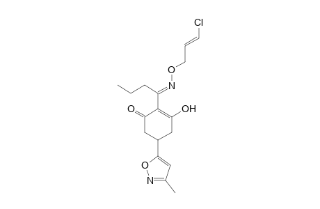 2-Cyclohexen-1-one, 2-[1-[[(3-chloro-2-propenyl)oxy]imino]butyl]-3-hydroxy-5-(3-methyl-5- isoxazolyl)-