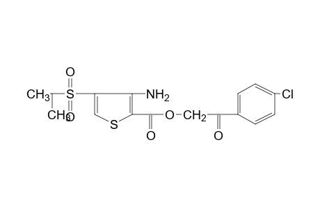 3-amino-4-(isopropylsulfonyl)-2-thiophenecarboxylic acid, p-chlorophenacyl ester