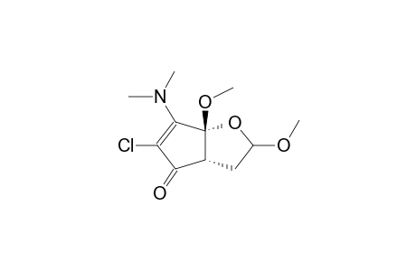 7-CHLORO-8-DIMETHYLAMINO-1,3-DIMETHOXY-2-OXABICYCLO[3.3.0]HEPT-7-EN-6-ONE