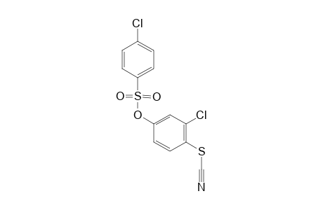 p-chlorobenzenesulfonic acid, 3-chloro-4-thiocyanatophenyl ester