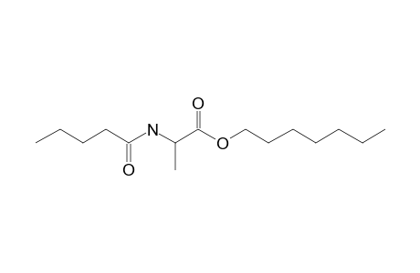 L-Alanine, N-valeryl-, heptyl ester