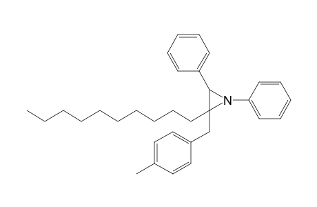 (E)-2-Decyl-2-(4-methylphenyl)methyl-1,3-diphenylaziridine