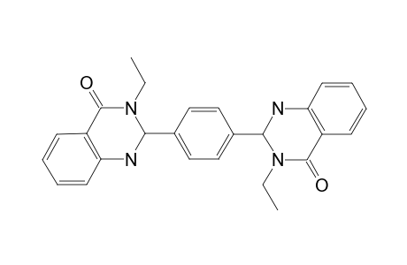 3-Ethyl-2-[4-(3-ethyl-1,2,3,4-tetrahydro-4-oxoquinazolin-2-yl)phenyl]-2,3-dihydroquinazolin-4(1H)-one