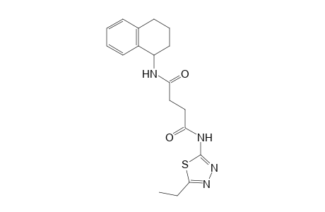 N~1~-(5-ethyl-1,3,4-thiadiazol-2-yl)-N~4~-(1,2,3,4-tetrahydro-1-naphthalenyl)succinamide