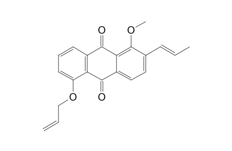1-METHOXY-2-(PROP-1'-ENYL)-5-(PROP-2''-ENYLOXY)-ANTHRAQUINONE