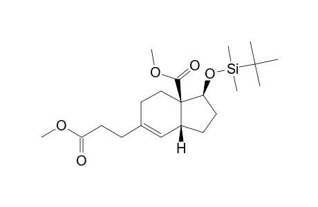 3-(TERT.-BUTYLDIMETHYLSILANYLOXY)-6-(2-METHOXYCARBONYLETHYL)-2,3,4,7,8,9-HEXAHYDRO-1H-INDENE-9-CARBOXYLIC-ACID-METHYLESTER